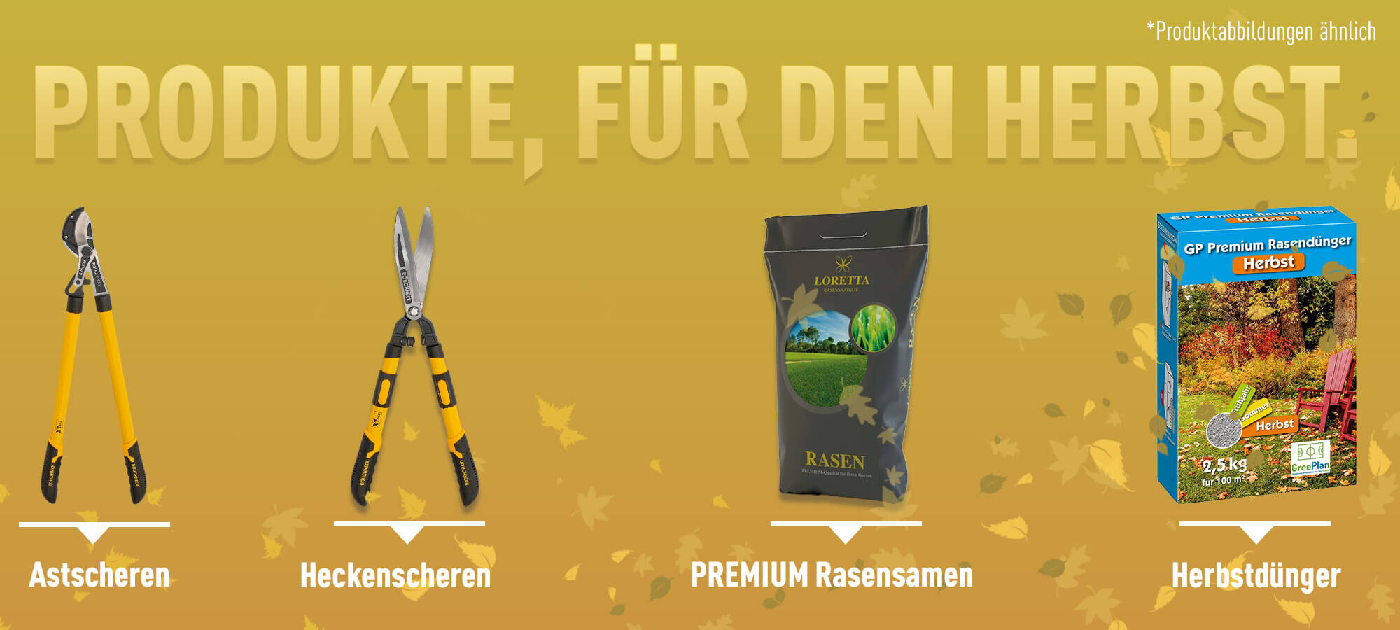 Produkte für den Herbst